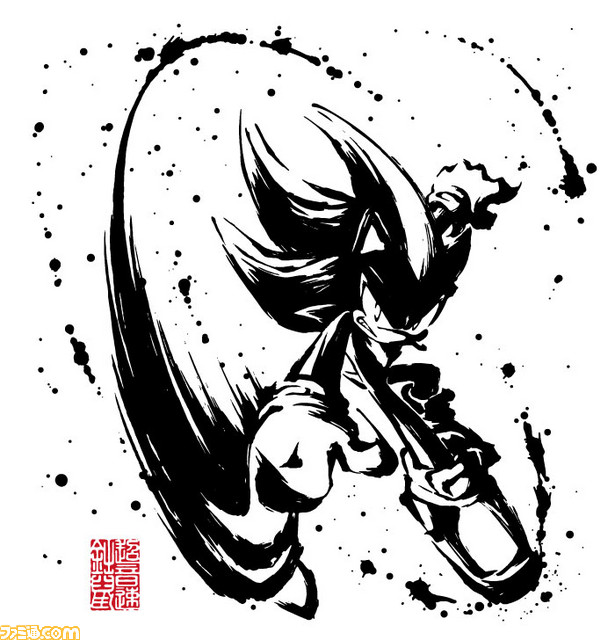 『ソニック・ザ・ヘッジホッグ』誕生28周年を記念してソニックを墨絵で表現した和柄アイテムが登場!“ソニック バースデー2019”で先行販売_02