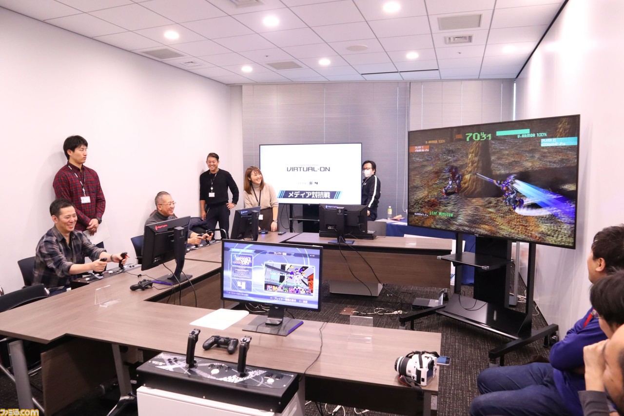 『バーチャロン マスターピース』メディア対抗戦が開催。ファミ通チームもけっこうがんばった!_02