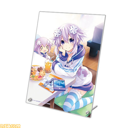 『超次元ゲイム ネプテューヌ』のオンラインくじがくじ引き堂に登場。華やかな衣装を身にまとった四女神たちやアクリルプレートなどがラインアップ