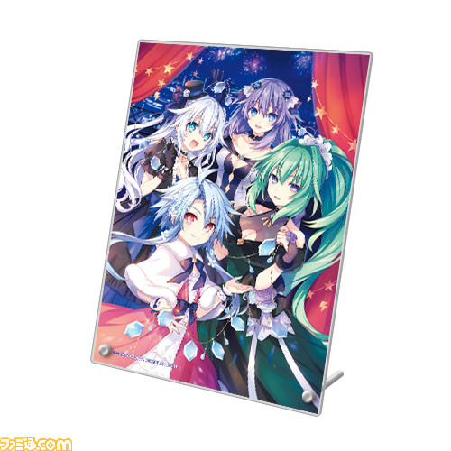 『超次元ゲイム ネプテューヌ』のオンラインくじがくじ引き堂に登場。華やかな衣装を身にまとった四女神たちやアクリルプレートなどがラインアップ