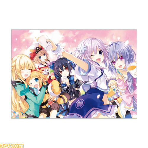 『超次元ゲイム ネプテューヌ』のオンラインくじがくじ引き堂に登場。華やかな衣装を身にまとった四女神たちやアクリルプレートなどがラインアップ