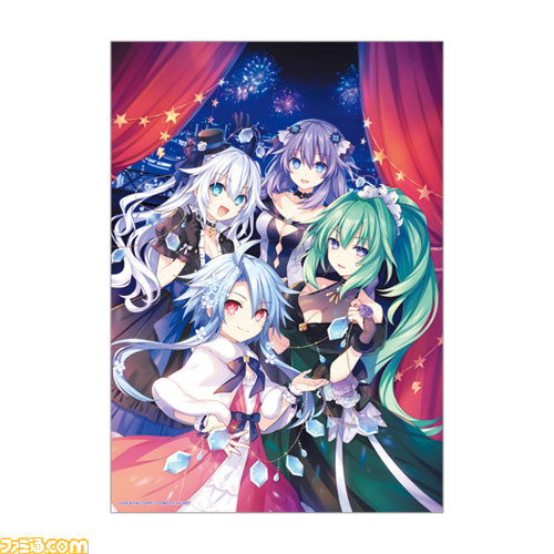 『超次元ゲイム ネプテューヌ』のオンラインくじがくじ引き堂に登場。華やかな衣装を身にまとった四女神たちやアクリルプレートなどがラインアップ
