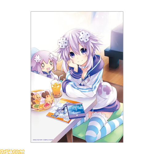 『超次元ゲイム ネプテューヌ』のオンラインくじがくじ引き堂に登場。華やかな衣装を身にまとった四女神たちやアクリルプレートなどがラインアップ