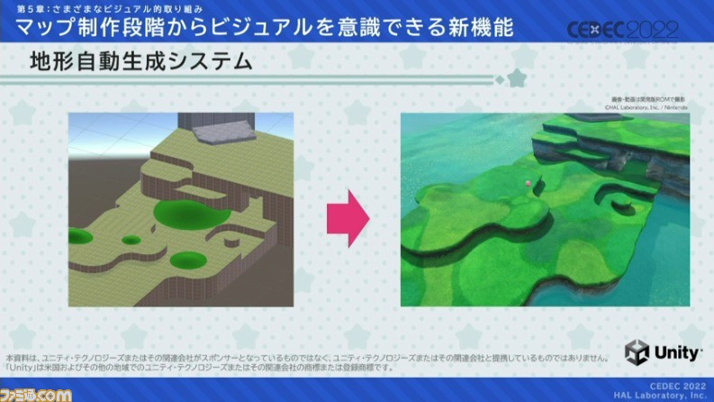 『星のカービィ ディスカバリー』におけるアートディレクションの手法が公開。“ほおばりヘンケイ”は、カービィの“すいこみ”とゴムマリのように変幻自在に変身する特性から誕生した【CEDEC 2022】