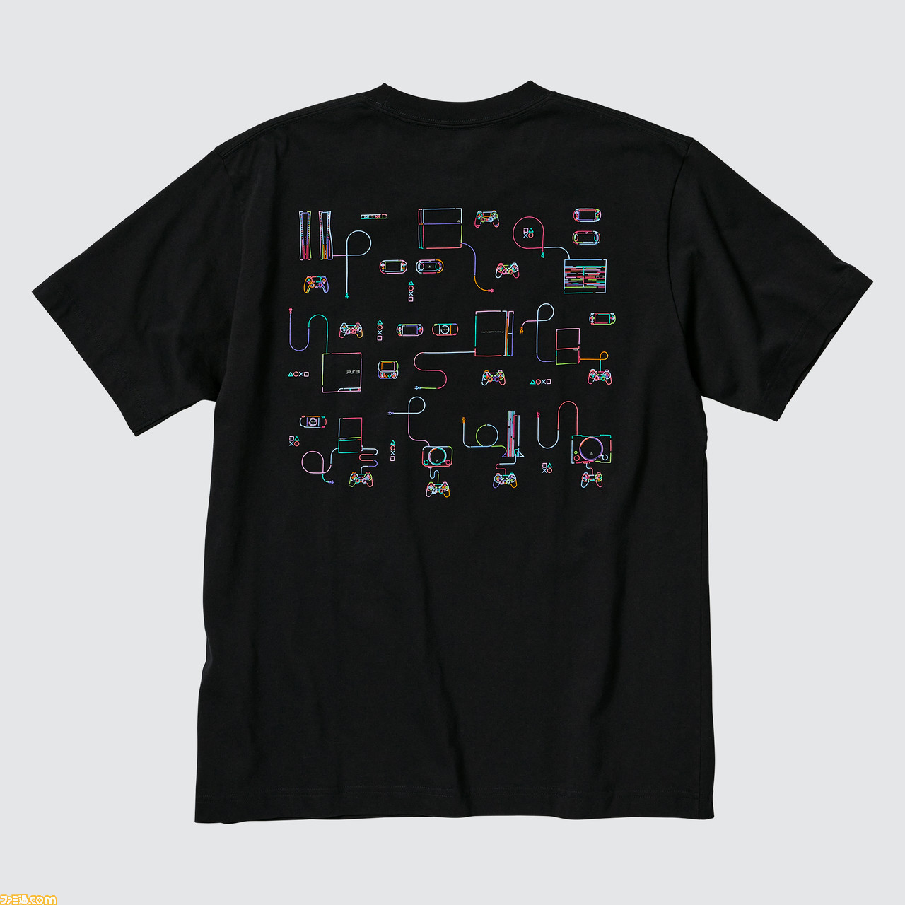 歴代プレステがデザインされたTシャツがユニクロにて2月20日より発売。ゲーム機のコードで“PlayStation”と書かれたTシャツなどが販売