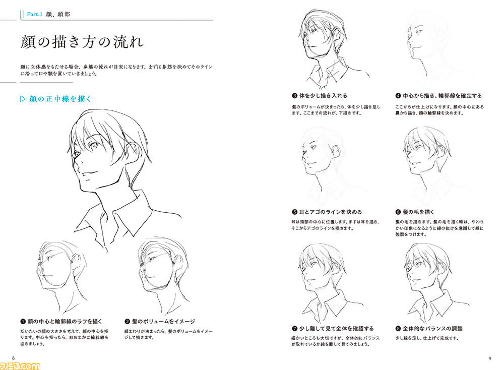 プロアニメーターのキャラ描画テクニックをまとめた書籍『アニメーターが教えるキャラ描画テクニック ミニ帖』人物・パーツが発売