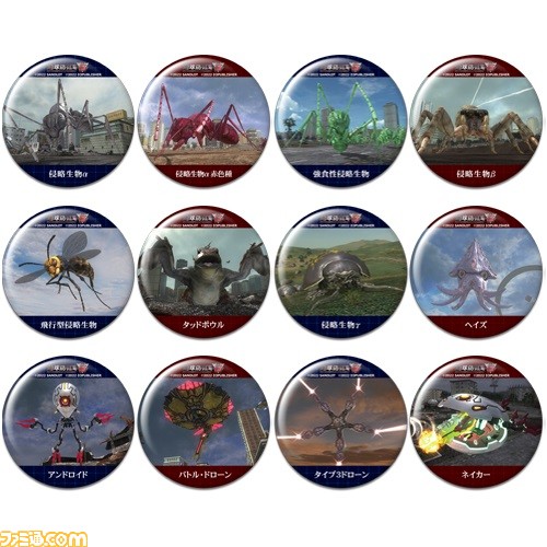 『地球防衛軍6』オンラインくじが3月7日17時より発売。侵略軍のクッションやアクスタ、缶バッジが登場。10連セット購入でEDF隊員のボイスラバストも付属