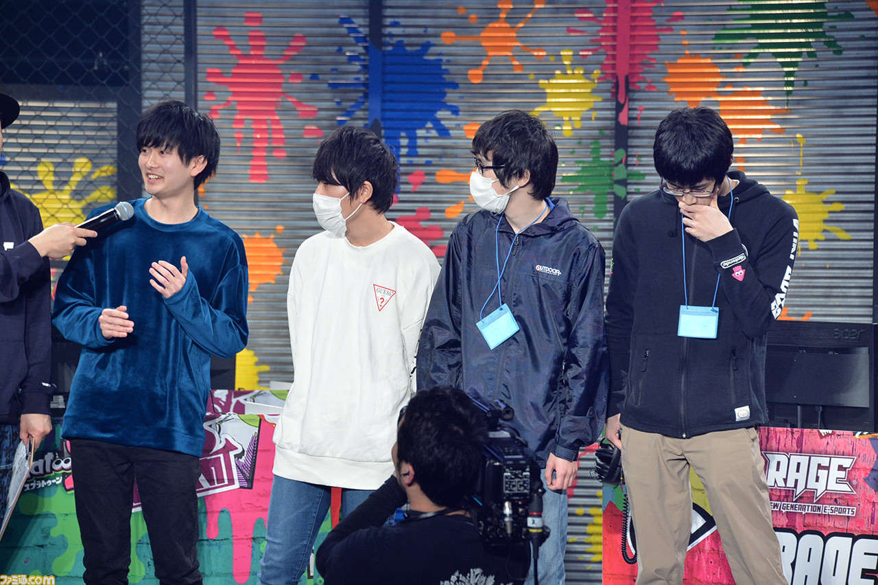 RAGE『スプラトゥーン2』大会、初代王者はTASO! 速報リポート&優勝直後のTASOの4選手に直撃インタビュー!_07