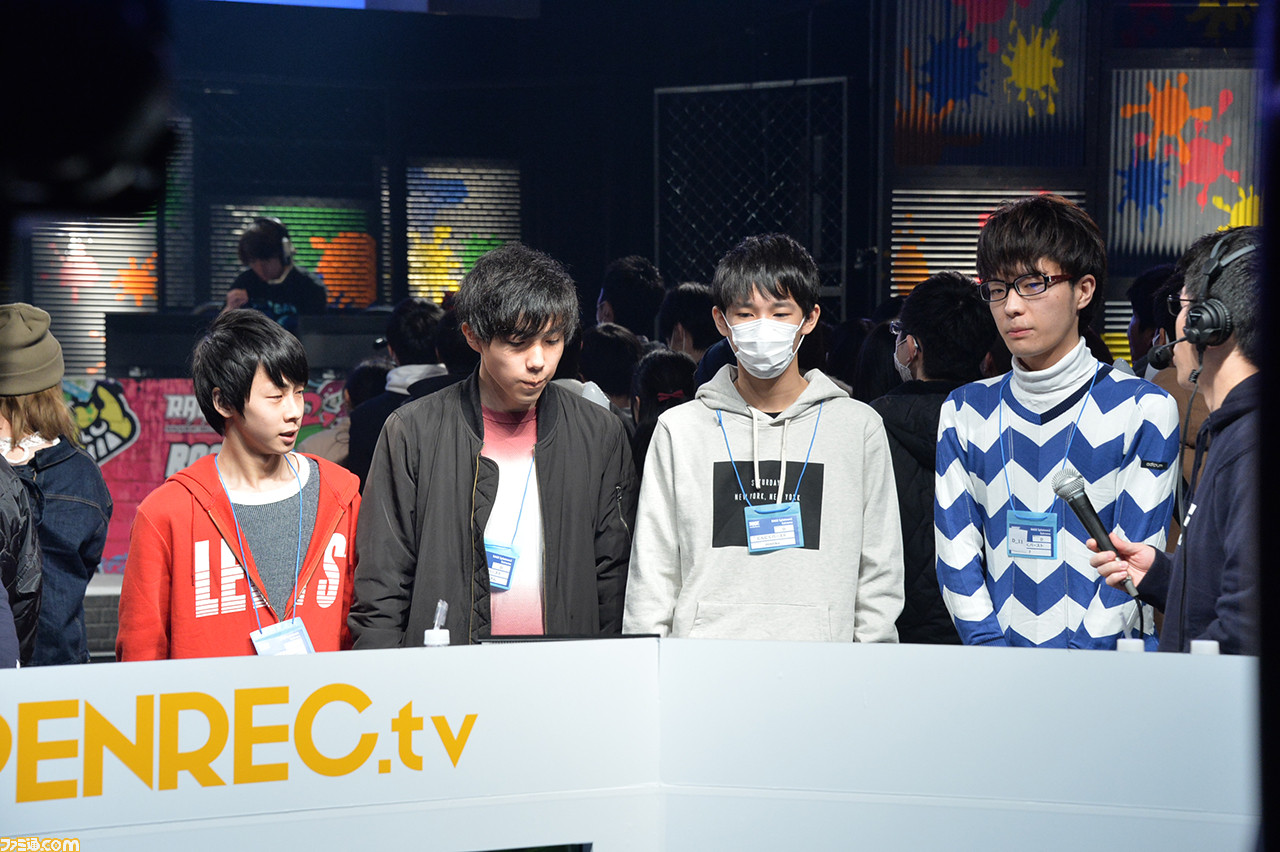 RAGE『スプラトゥーン2』大会、初代王者はTASO! 速報リポート&優勝直後のTASOの4選手に直撃インタビュー!_03