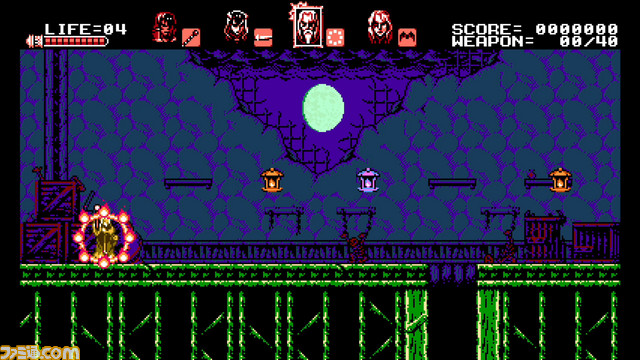 『Bloodstained: Curse of the Moon』が5月24日に発売決定、五十嵐孝司氏がKickStarterで開発を約束した8Bitの2Dアクションがついに_17