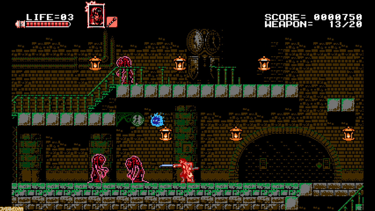 『Bloodstained: Curse of the Moon』が5月24日に発売決定、五十嵐孝司氏がKickStarterで開発を約束した8Bitの2Dアクションがついに_27
