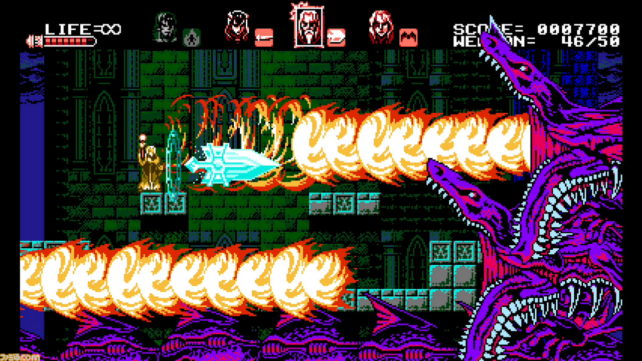 『Bloodstained: Curse of the Moon』が5月24日に発売決定、五十嵐孝司氏がKickStarterで開発を約束した8Bitの2Dアクションがついに_16