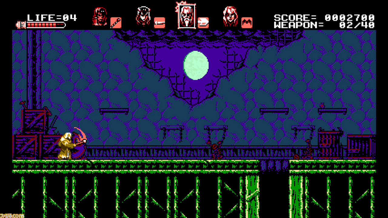 『Bloodstained: Curse of the Moon』が5月24日に発売決定、五十嵐孝司氏がKickStarterで開発を約束した8Bitの2Dアクションがついに_15