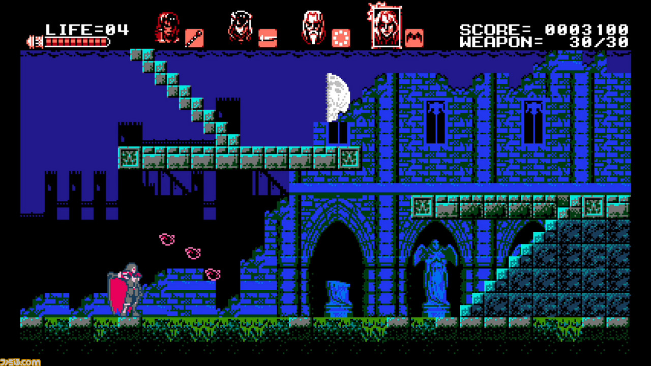 『Bloodstained: Curse of the Moon』が5月24日に発売決定、五十嵐孝司氏がKickStarterで開発を約束した8Bitの2Dアクションがついに_21