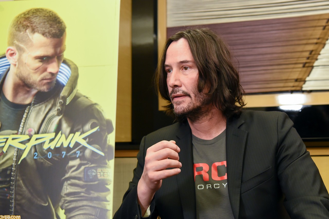 TGS会場を訪れたキアヌ・リーブスに訊く『サイバーパンク2077』。ジョニー・シルヴァーハンドは「破天荒でロック」【TGS2019】_05