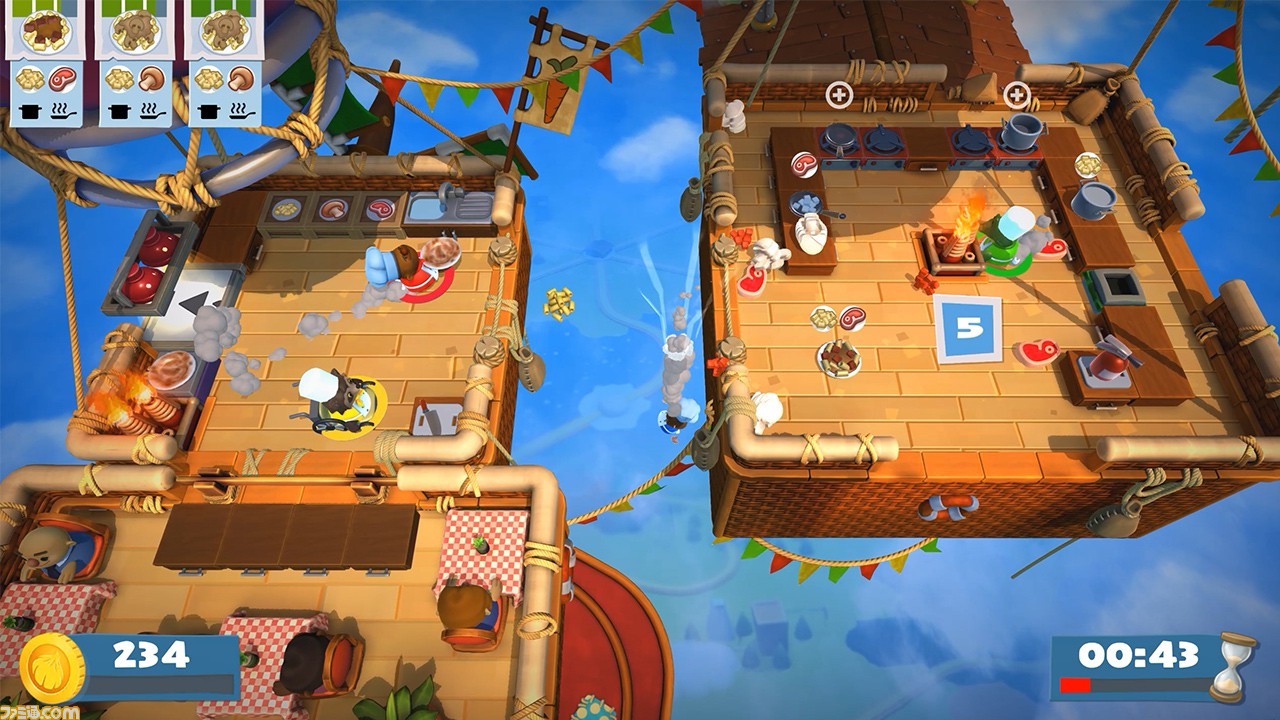 『オーバークック2』が12月7日より無料で遊び放題のNintendo Switch Online加入者限定サービス“いっせいトライアル”に登場