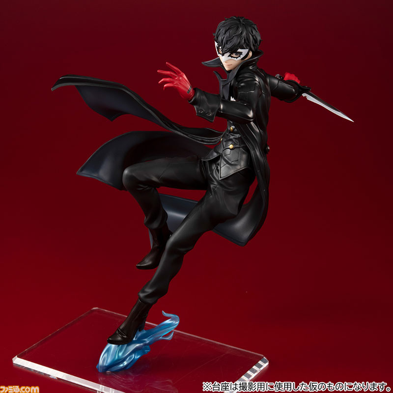 『ペルソナ5R』ジョーカーのフィギュアが予約受付中。マスクのON/OFFが切り替えられる前髪・ナイフ/銃を構えた腕パーツが付属