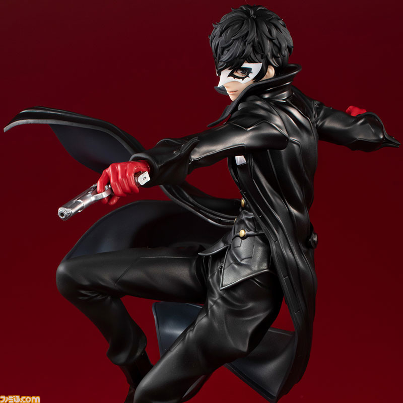 『ペルソナ5R』ジョーカーのフィギュアが予約受付中。マスクのON/OFFが切り替えられる前髪・ナイフ/銃を構えた腕パーツが付属