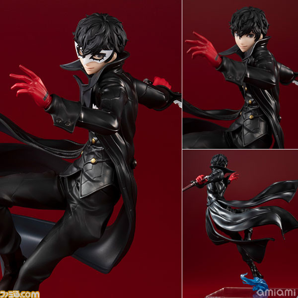 『ペルソナ5R』ジョーカーのフィギュアが予約受付中。マスクのON/OFFが切り替えられる前髪・ナイフ/銃を構えた腕パーツが付属