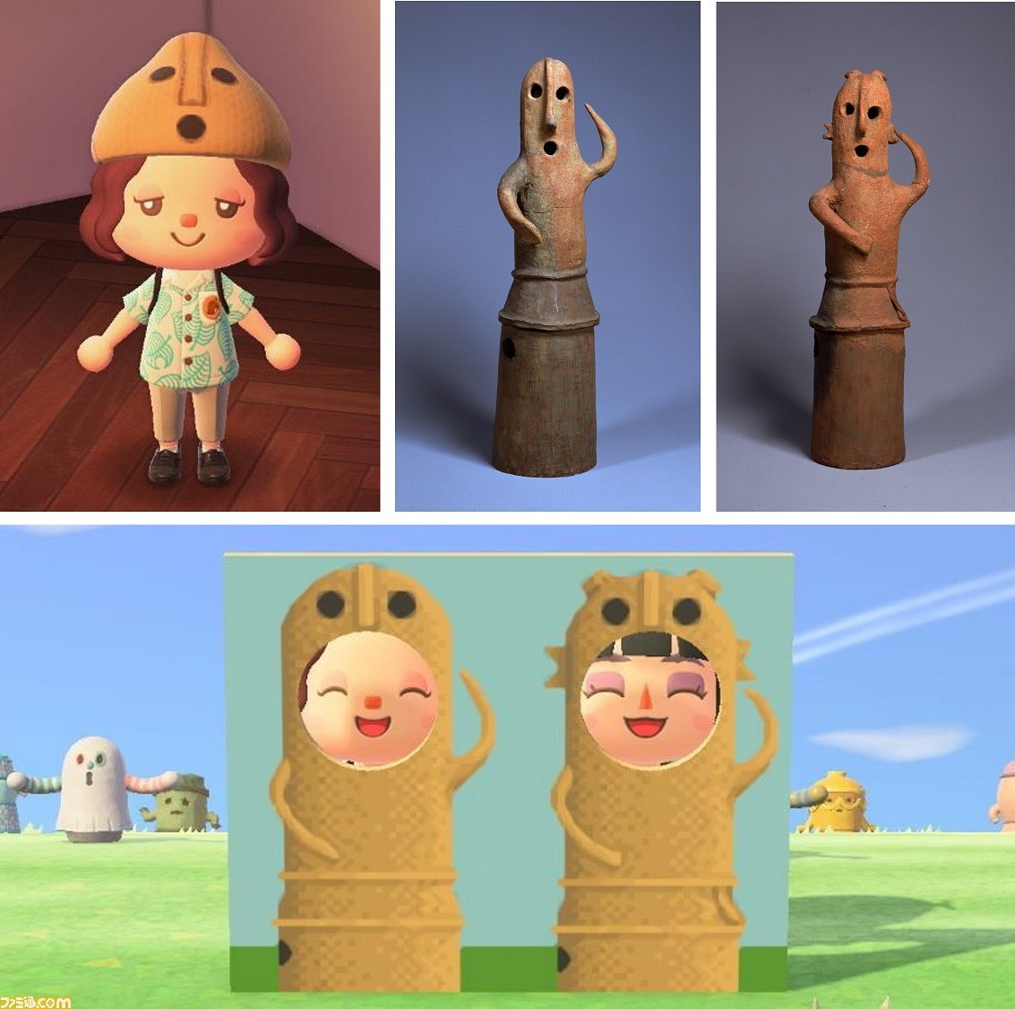 『あつ森』にて国立文化財機構の所蔵品をモチーフにした“ぶんかつ島”が公開。“ハニワ”や“見返り美人”といった衣装も楽しもう