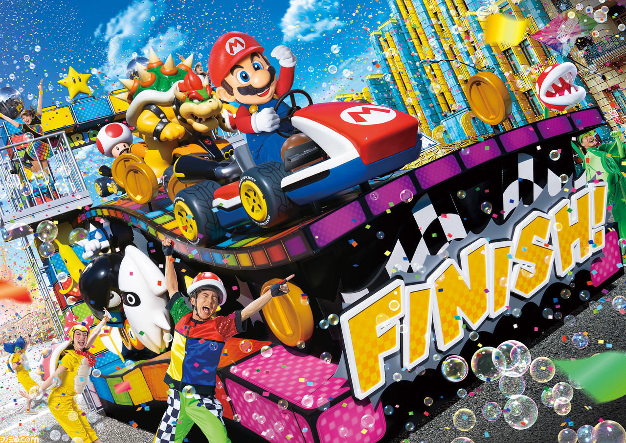 USJでマリオ、ポケモンのパレードが開催決定!カートに乗ったマリオやルイージ、クッパ、ド迫力のリザードンや踊るピカチュウ、ルギアやホウオウが登場