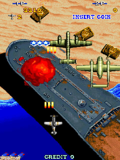 【アケアカ】『ジンジンジップ』Switch、PS4で9月7日より配信。移動速度が異なる1P、2P機体で悪の帝国に挑むシューティングゲーム