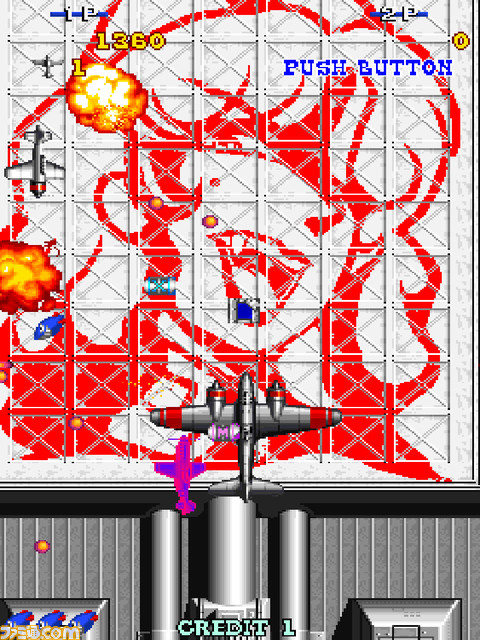 【アケアカ】『ジンジンジップ』Switch、PS4で9月7日より配信。移動速度が異なる1P、2P機体で悪の帝国に挑むシューティングゲーム