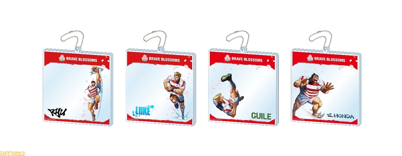 【スト6】リュウ、ルーク、ガイル、エドモンド本田がラグビーにチャレンジ! ラグビー日本代表とのコラボグッズが9月10日より販売開始