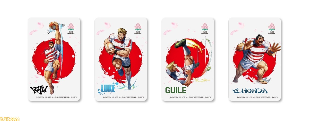 【スト6】リュウ、ルーク、ガイル、エドモンド本田がラグビーにチャレンジ! ラグビー日本代表とのコラボグッズが9月10日より販売開始