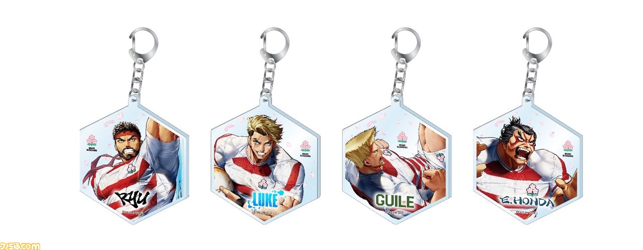 【スト6】リュウ、ルーク、ガイル、エドモンド本田がラグビーにチャレンジ! ラグビー日本代表とのコラボグッズが9月10日より販売開始