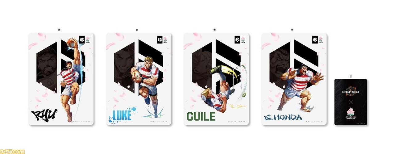 【スト6】リュウ、ルーク、ガイル、エドモンド本田がラグビーにチャレンジ! ラグビー日本代表とのコラボグッズが9月10日より販売開始