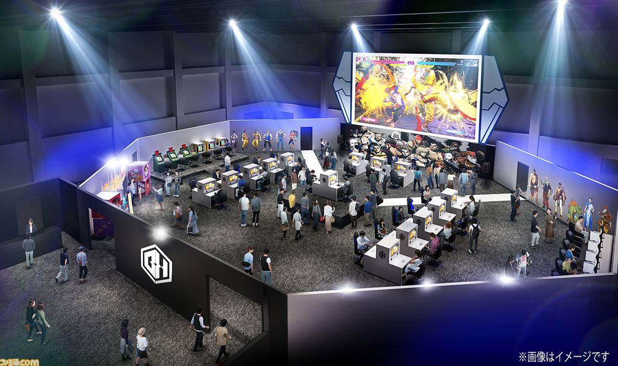 『スト6』のバトルハブがラグーナテンボスに登場。未公開キャラクターの設定資料展示、大型モニターでのゲームプレイなど、体験型アトラクションとしてリアルに楽しめる