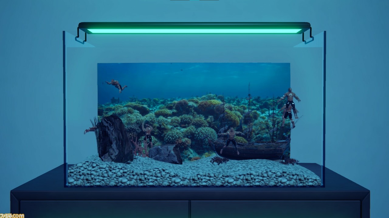 水槽に入ったマッチョを鑑賞『マチョリウム』Steamストアページ公開。大好物のプロテインを与えてポイントをゲット